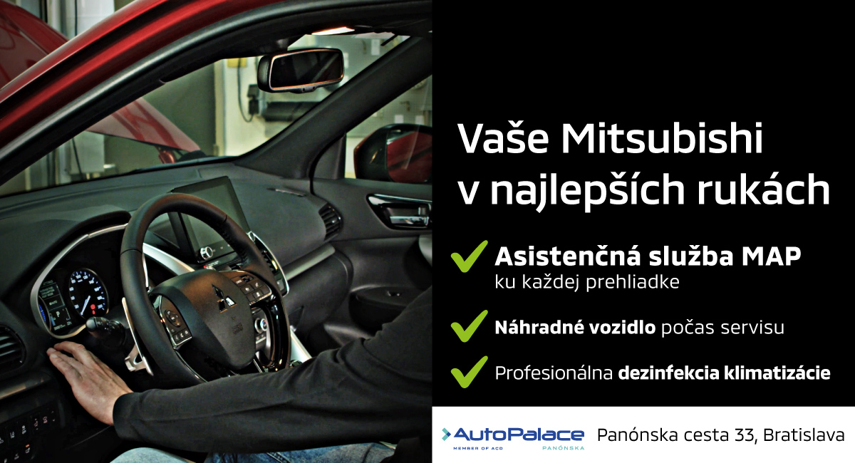 Vaše Mitsubishi v najlepších rukách – asistenčná služba MAP, náhradné vozidlo, dezinfekcia klimatizácie